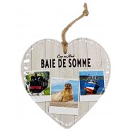 Coeur 3 vues de la Baie de Somme à suspendre