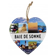 Coeur symboles de la Baie de Somme à suspendre