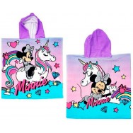Poncho de bain Minnie et sa licorne