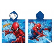 Cape de bain Spiderman dans sa toile