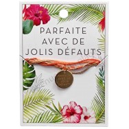 Bracelet message Parfaite avec de jolis défauts