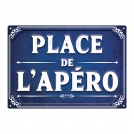 Plaque de rue Place de l'apéro