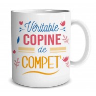 Mug humoristique Copine de Compet'