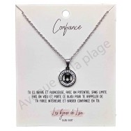 Pendentif message Confiance chouette