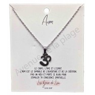 Pendentif message Aum créativité