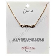 Pendentif message Chance