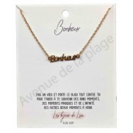 Pendentif message Bonheur