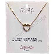 Pendentif message coeur Toi + Moi