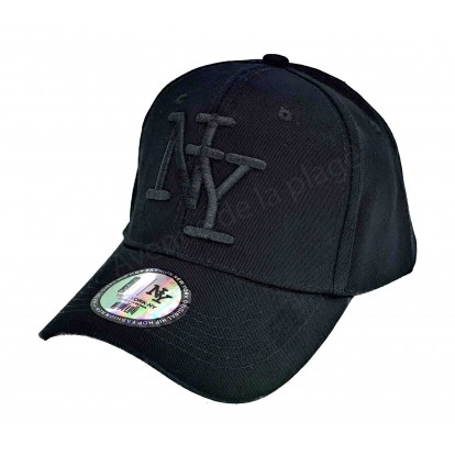 Casquette NY unie noire