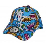 Casquette enfant NY bleue OMG What !