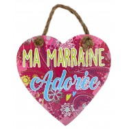 Coeur message Ma Marraine Adorée