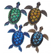 Tortue de mer murale en métal 28 cm