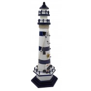 Phare marin décoratif en bois 54 cm