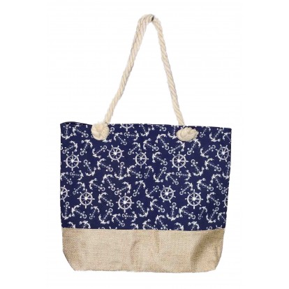 Sac de plage ancre et barre de bateau