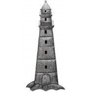 Décoration murale Phare marin en métal 70 cm