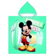 Poncho de bain Mickey surfeur