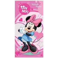 Serviette de plage Minnie coeur