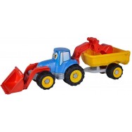 Tractopelle avec remorque 55 cm