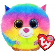 Peluche Ty Puffies Gizmo le chat multicolore