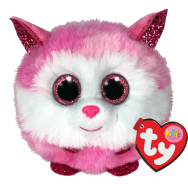 Peluche Ty Puffies Princess le husky rose