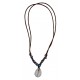 Collier coquillages Cauri marron