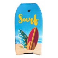Bodyboard décor 2 surfs sur la plage pour enfant
