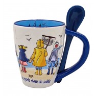 Mug avec cuillère 3 petits marins