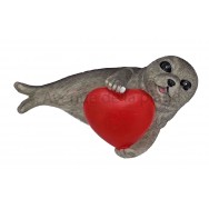 Magnet phoque avec coeur