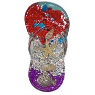 Magnet tong coquillages et paillettes