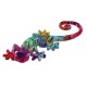 Lézard mural bariolé 21 cm E