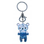 Porte clés Ourson à paillettes