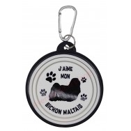 Gamelle pliante pour chien Bichon Maltais