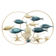 Poissons et étoiles de mer à accrocher 103 cm