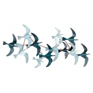 Vol de mouettes en métal à accrocher 98 cm