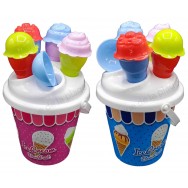 Seau de plage crème glacée
