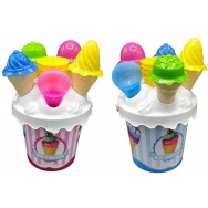 Seau de plage marchand de glaces