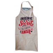 Tablier de cuisine humoristique l'Amour