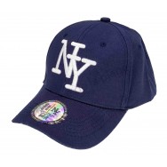 Casquette enfant NY unie bleue marine