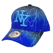 Casquette enfant NY orage turquoise