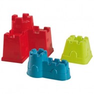 Set de 3 moules château/rempart en plastique