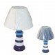 Lampe phare en céramique 31 cm bleue ou blanche