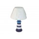 Lampe phare en céramique 31 cm bleue ou blanche