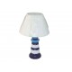 Lampe phare en céramique 31 cm bleue ou blanche