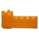 Moule à sable rempart 42 cm orange