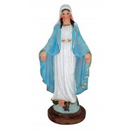 Statue Sainte Vierge Miraculeuse 15 cm, décoration religieux.