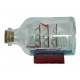 Maquette voilier dans une bouteille en verre 7.5 cm, déco bord de mer.