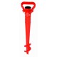 Support vis pour parasol rouge pied pour parasol.