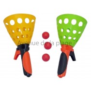 Jouet lance balle - 2 lanceurs et 3 balles