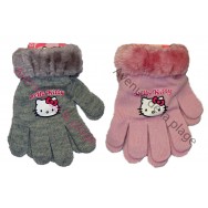 Gants Hello Kitty fausse fourrure