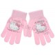 Gants Hello Kitty à paillettes Ange, couleur rose.